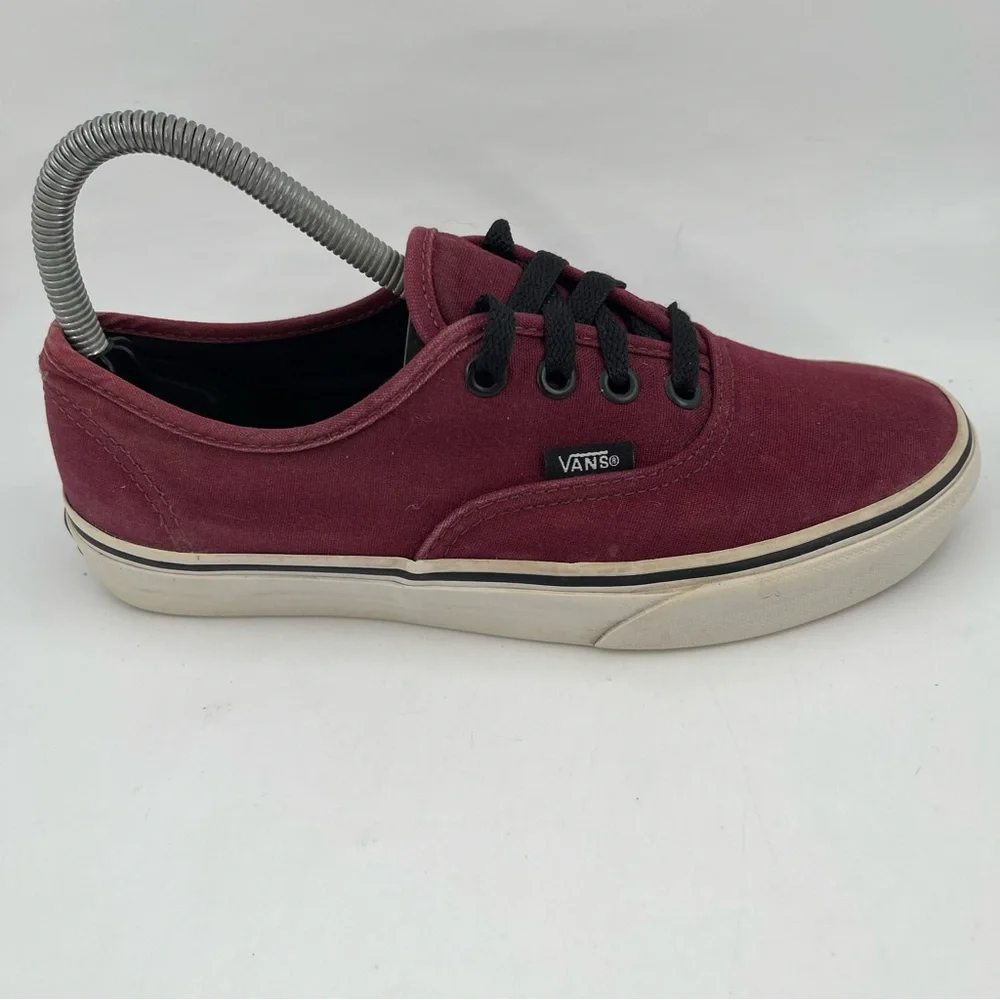 Vans Women’s Burgundy Canvas- SZ 6.5 -“Off the Wall” Skateboard Sneakers Shoes